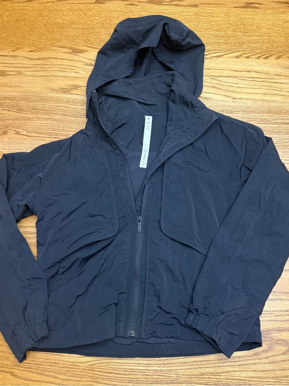 lululemon athletica Black Hooded Utility Jacket